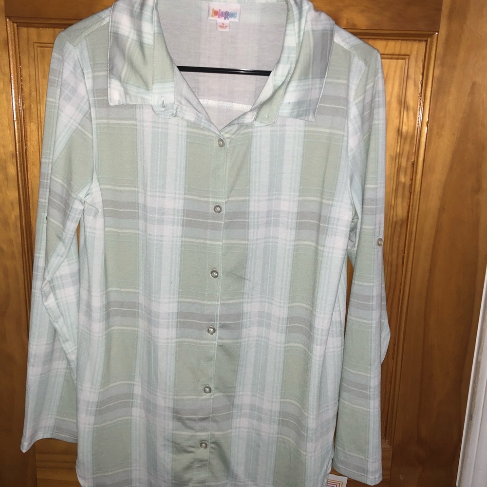NWT Small Plaid Mint Green Valentina